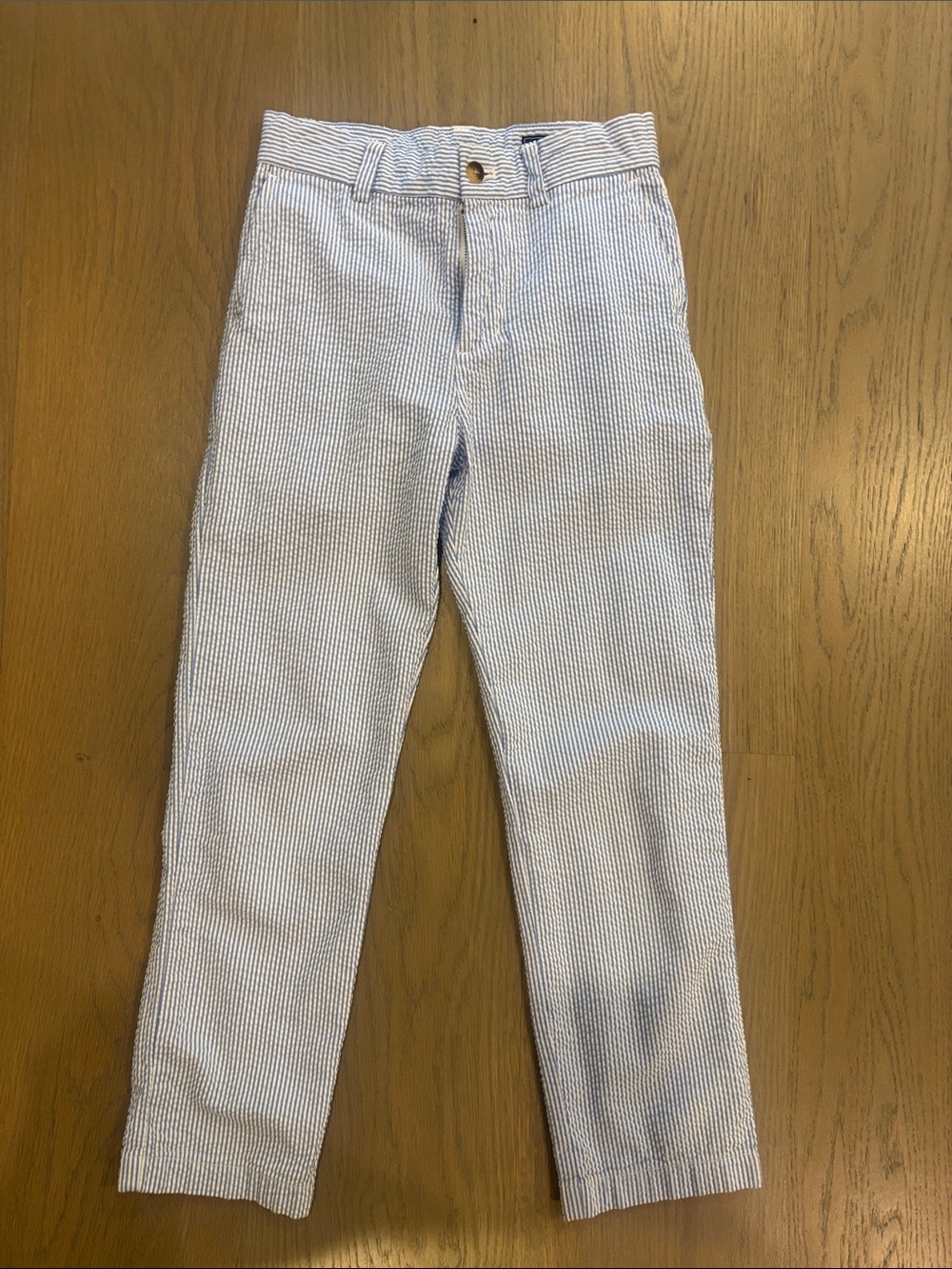 Boy’s Vineyard Vines Seersucker Pants in Light Blue and White